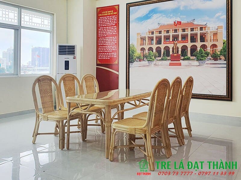 Bàn Ghế Ăn Mây - BGAM005